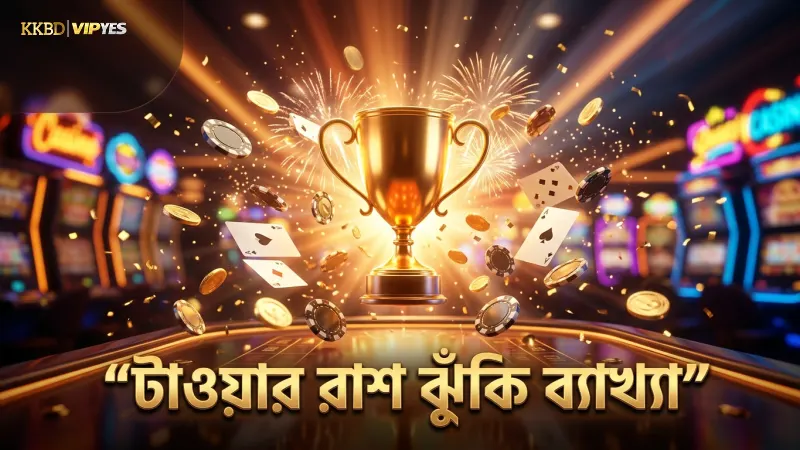 টাওয়ার রাশ গেমে এক তলা থেকে অন্য তলায় ওঠার ঝুঁকি স্পষ্ট করা হয়েছে